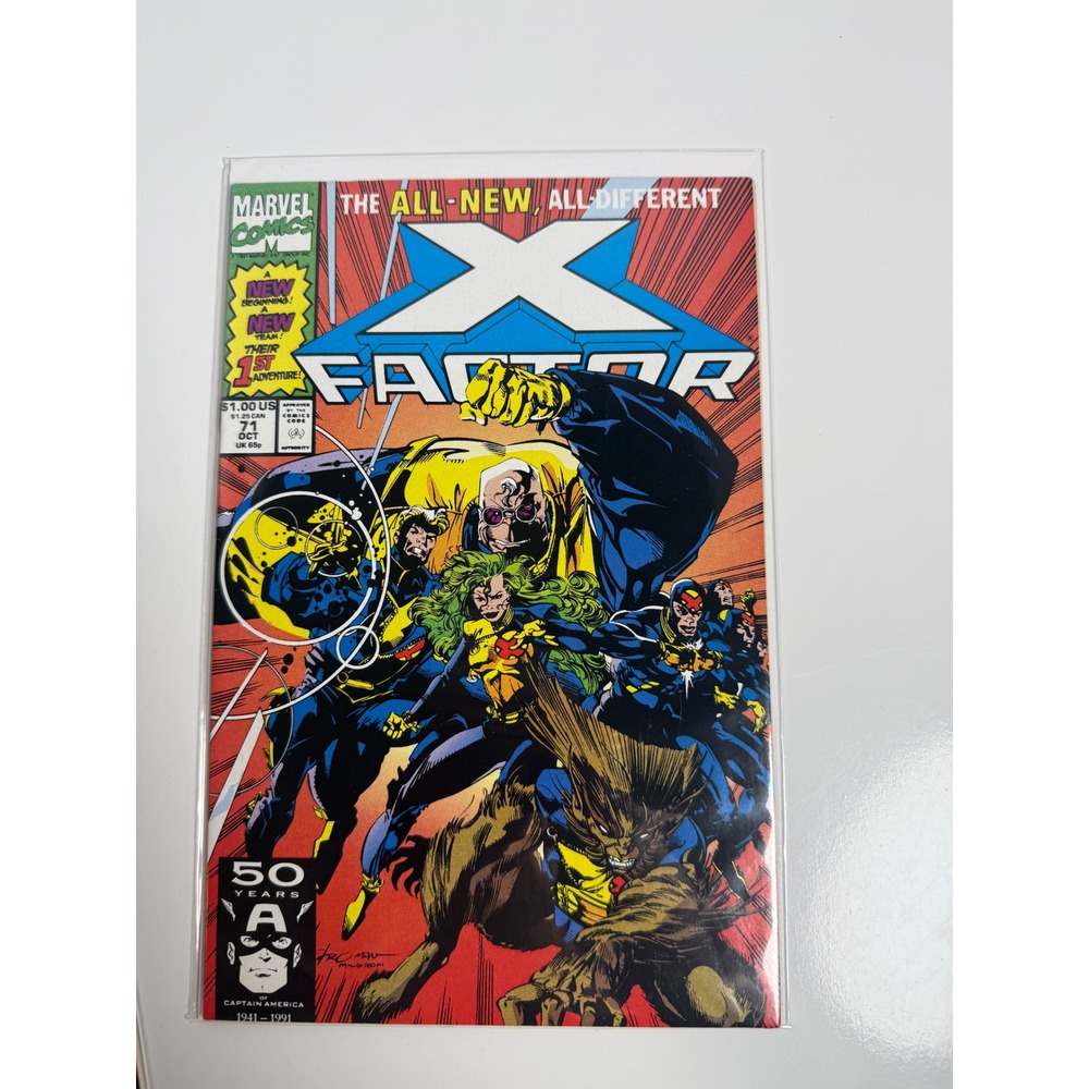 X-Factor #71 1991 Marvel Comics New Team 1st App Strong Guy Havok Polaris Comic